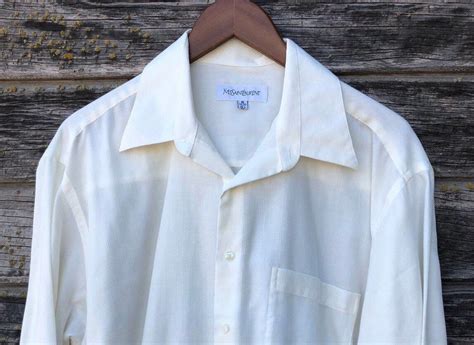 vintage ysl shirt mens|ysl formal shirts.